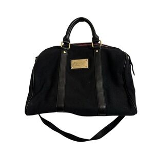 Victoria's Secret Black Tote Bag with Gold Accents